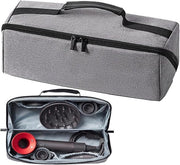 Tas di stoccaggio impermeabile per asciugacapelli e accessori Dyson con chiusura a strappo (Grigio)