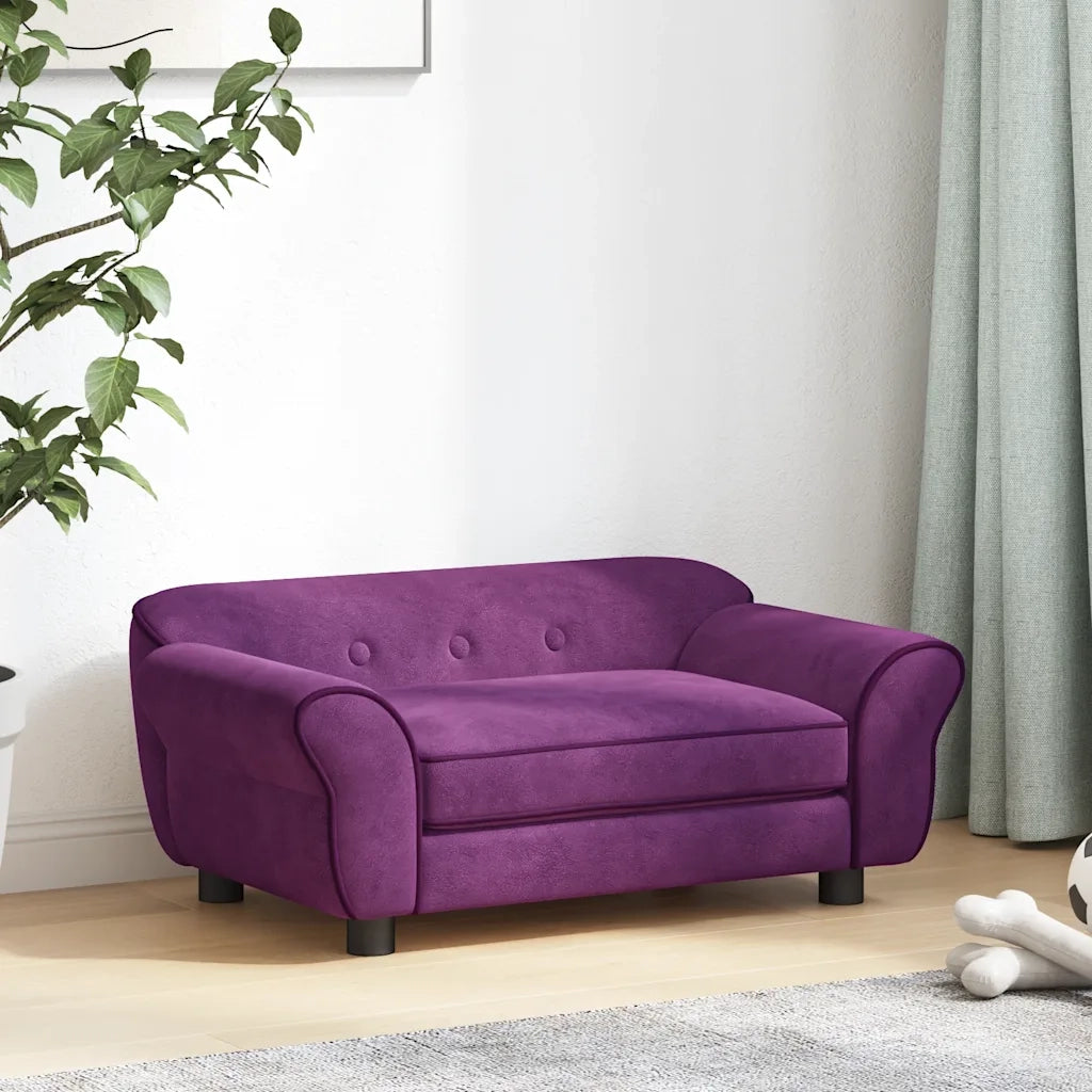 Divano per Cani Borgogna 72x45x30 cm in Peluche cod mxl 49441