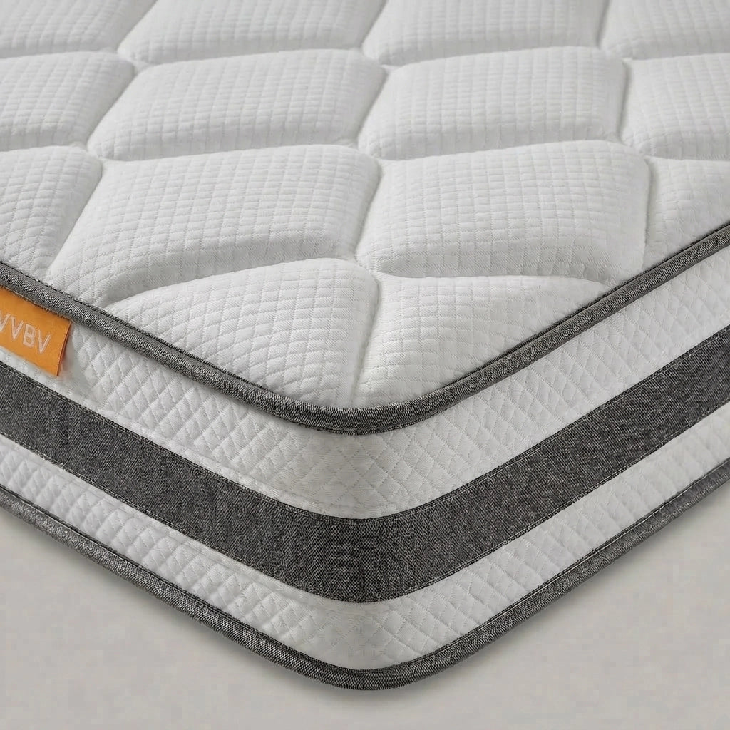 Materasso Ortopedico 140x200 cm H4 Alto 25 cm con 7 Zone a Molle Insacchettate; Schiuma Comfort e Certificazione OEKO-TEX