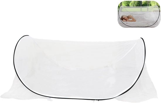 Reticolo per letto singolo - Protezione completa - Pieghevole - Portatile - Fili nylon - Dimensioni 200 x 80 x 56 cm - Reticolo per insetti