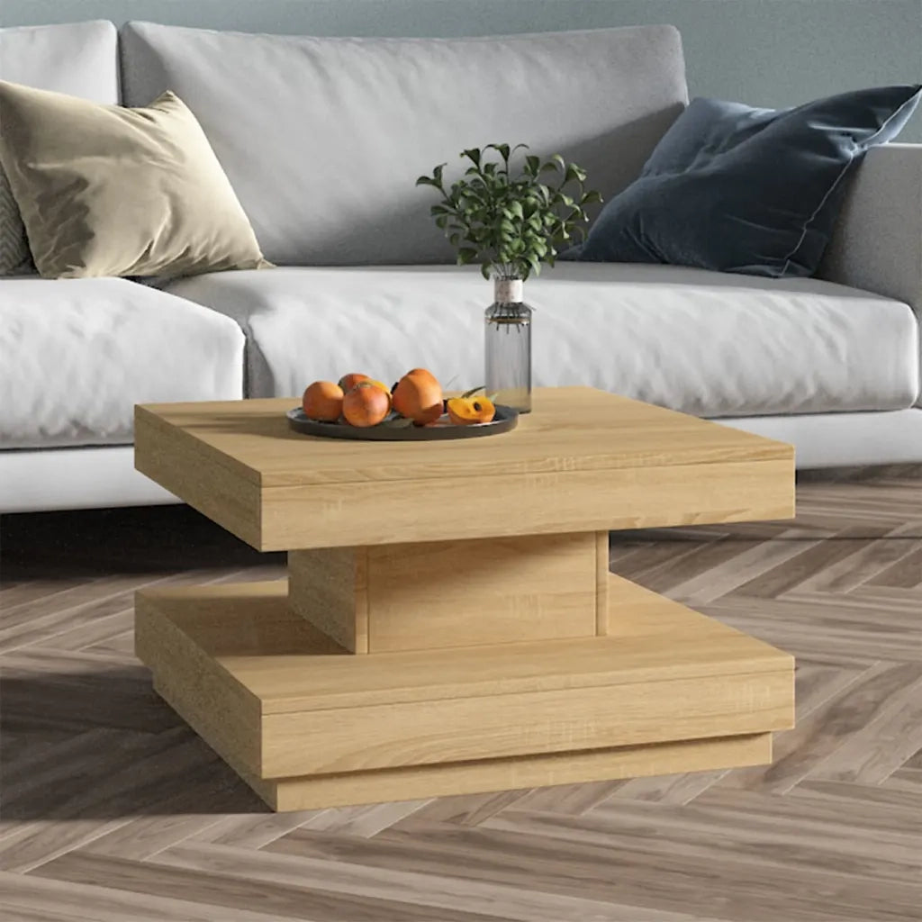 Tavolino da salotto | Tavolino da caff¨¨ | Tavolino da Soggiorno Marrone Chiaro 60x60x35 cm in MDF