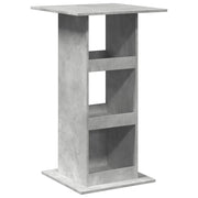 Tavolo Bar Portaoggetti Grigio Cemento 60x60x102 cm Multistrato