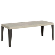 Tavolo allungabile 90x90/246 cm Flaris Premium Cashmere gambe antracite