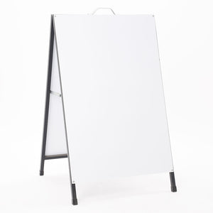 Espositore Pubblicitario Bifacciale Bifacciale con Lavagna 60x90 cm in Metallo Nero