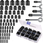 Elastomere Eindkappen 250pz - PVC - Nero - 11 Dimensioni 2-10mm - Protezione per Viti/Bulloni - Ideale per Molti Utilizzi - Bouchi per Barche