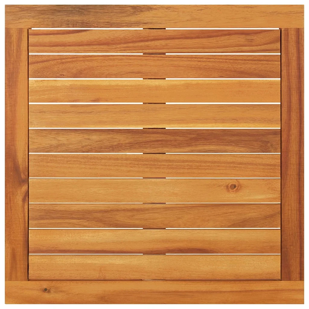 Salotto da Giardino-Set Divani Giardino 2 pz Cuscini Bianco Crema in Legno d'Acacia 713799