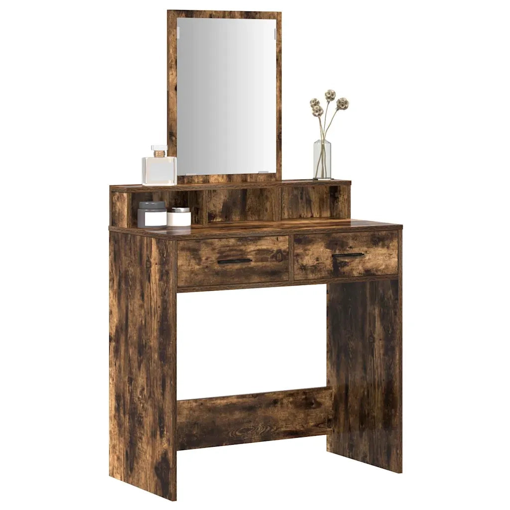 Tavolo da Trucco Rovere fumé 79 x 41 x 140 cm Legno multistrato 865140