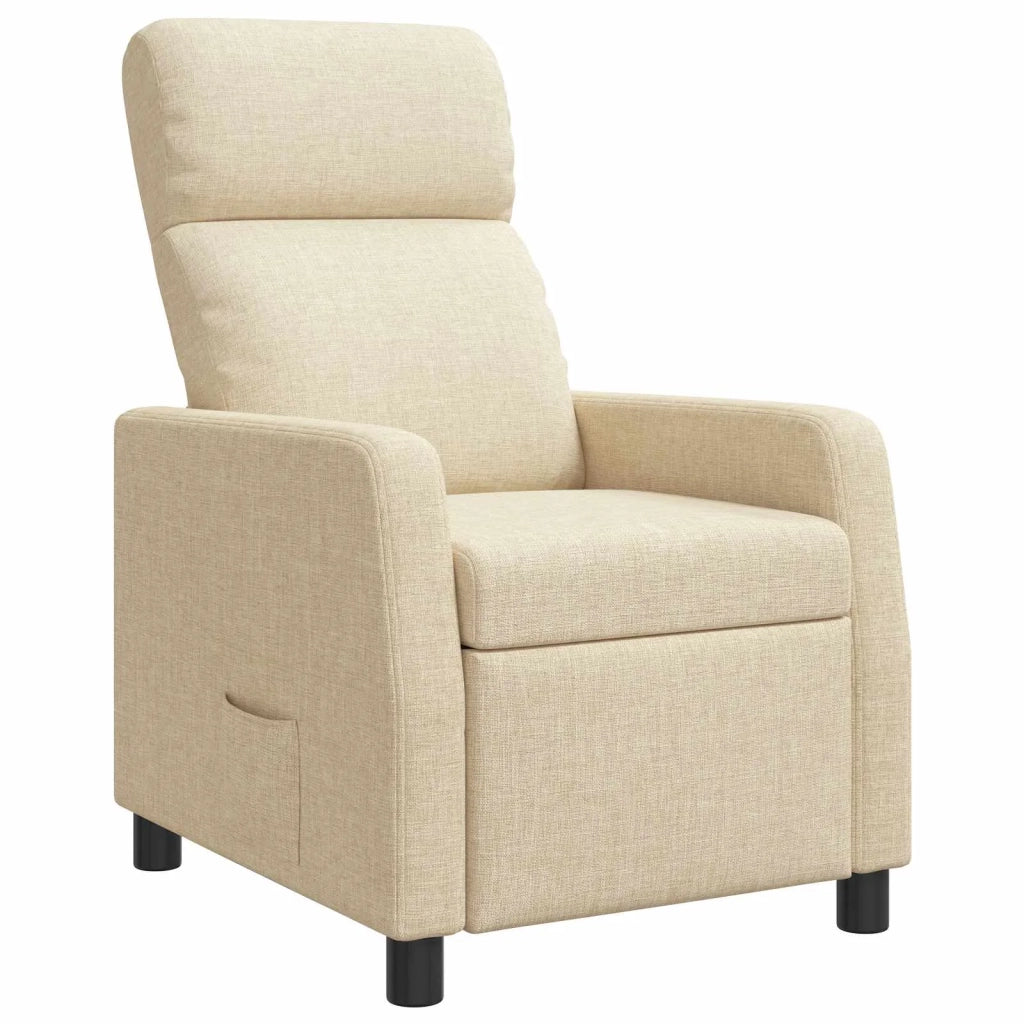 Divano Sedia-Poltrona reclinabile Crema Tessuto 555310
