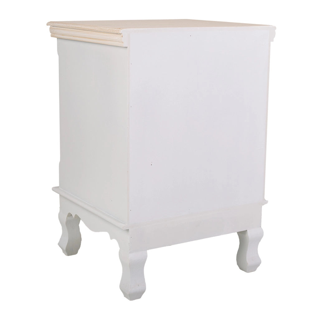 Tavolo in legno bianco 37x33,5x53h