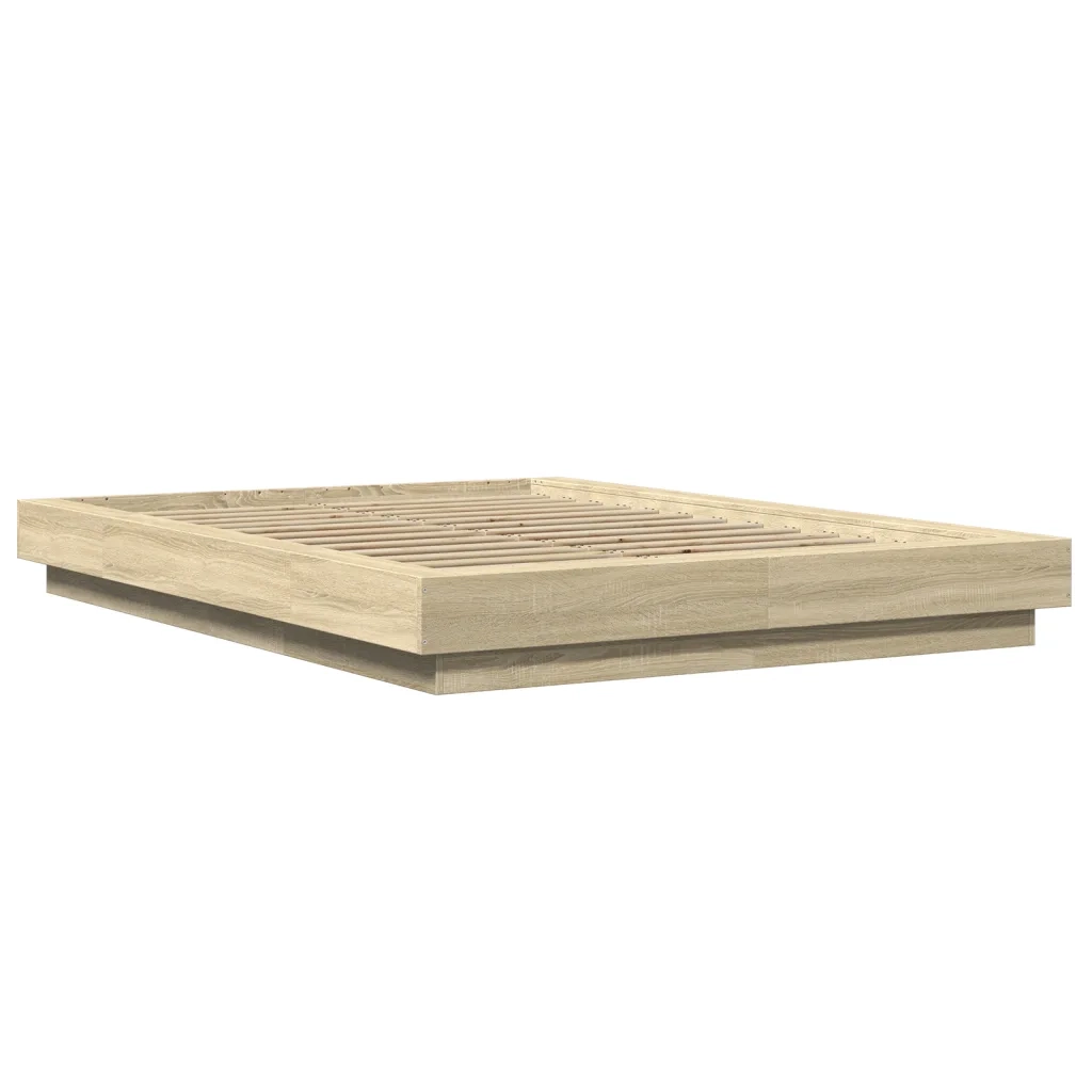 Giroletto Luci LED Rovere Sonoma 120x190 cm Legno Multistrato