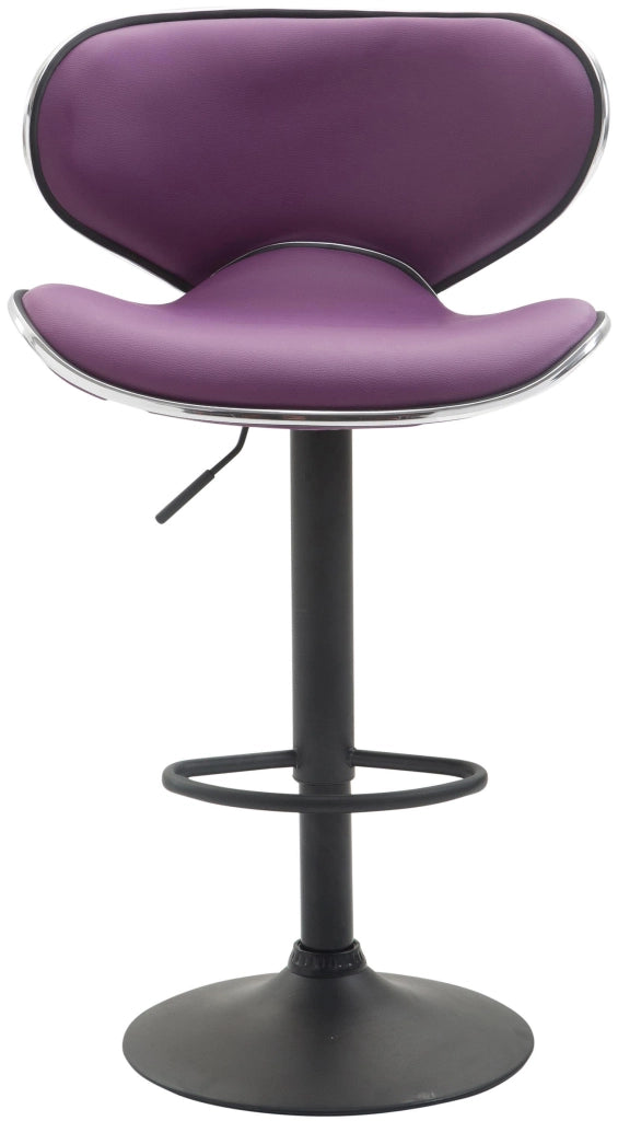 Sgabello Las Vegas V2 in similpelle viola,nero