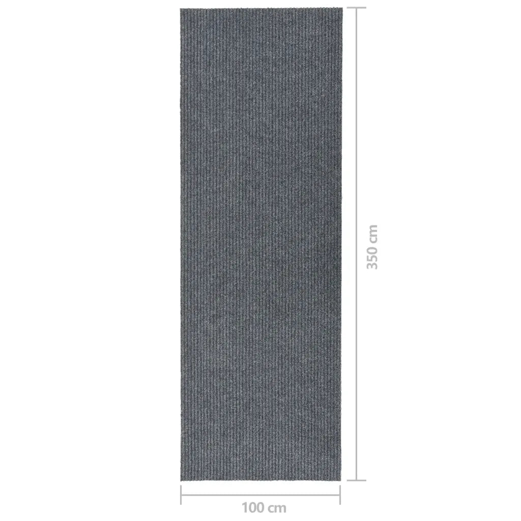 Tappeto del soggiorno | Tappeto Corsia Acchiappa Polvere 100x350 cm Grigio