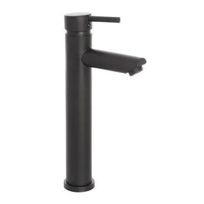 Miscelatore lavabo alto nero opaco con piletta click clack  York