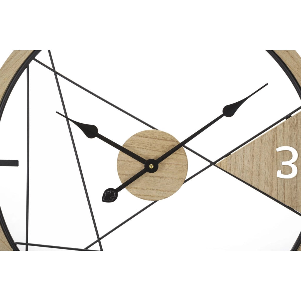 Orologio da Parete VKH261, Marrone, Metallo, 60x2,5x60 cm