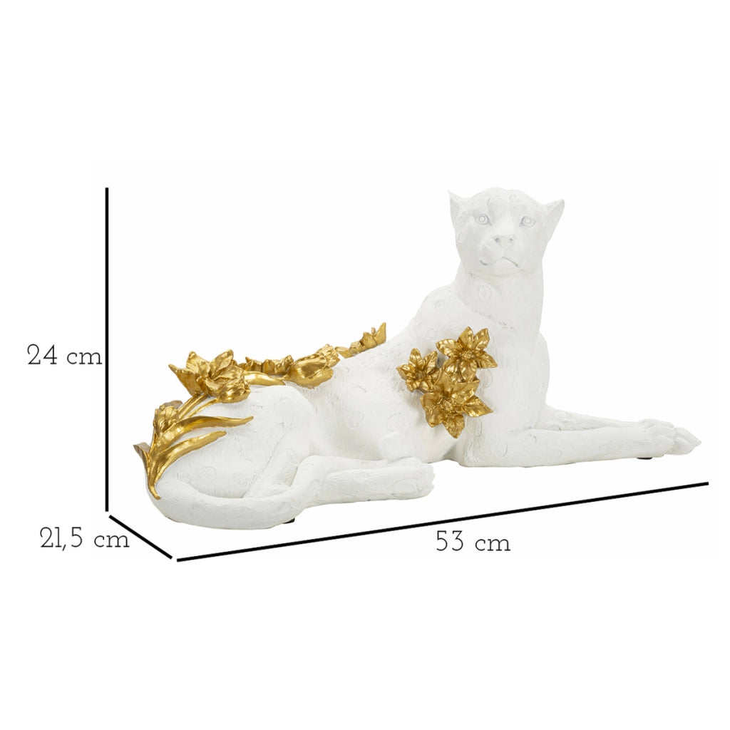 Scultura VKH368, Bianco, Poliresina, 53x21,5x24 cm