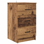 Comodino | Armadio da Notte | Mobiletto da notte con cassetto Legno vecchio 38 x 38 x 66 cm