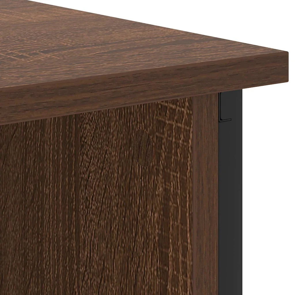 vidaXL Armadio da Notte Rovere marrone 55 x 31 x 76 cm