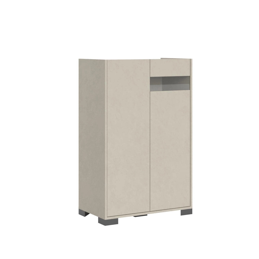 Credenza alta 2 ante 70x35x110 cm cashmere - RIFLESSO