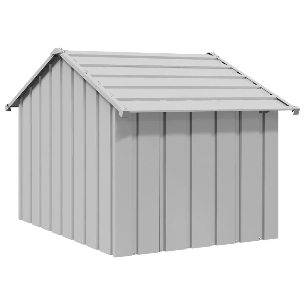 Casetta per Cani con Tetto 83x130x85 cm Acciaio Zincato 4100916