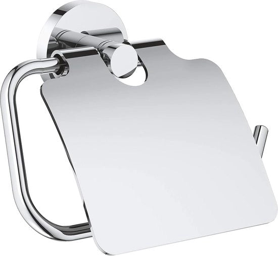 Sostituto di carta igienica con coperchio Fissato alla parete Sostituto di carta igienica per bagno con cassetta di stoccaggio in acciaio inossidabile Sostituto di carta igienica con rullo di carta igienica fissato a un pannello Toiletpapierroldispenser