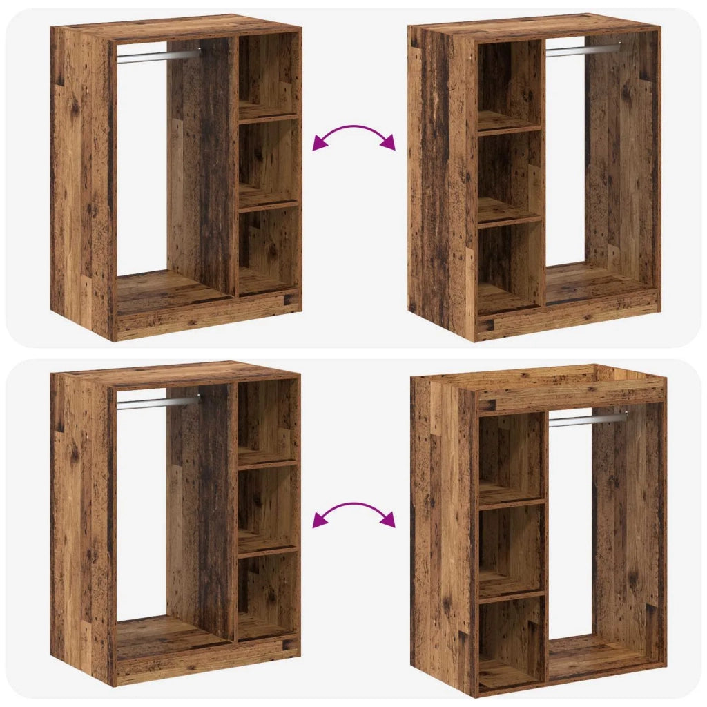 Guardaroba con lo scaffale Legno vecchio 77 x 48 x 102 cm CFW6325667
