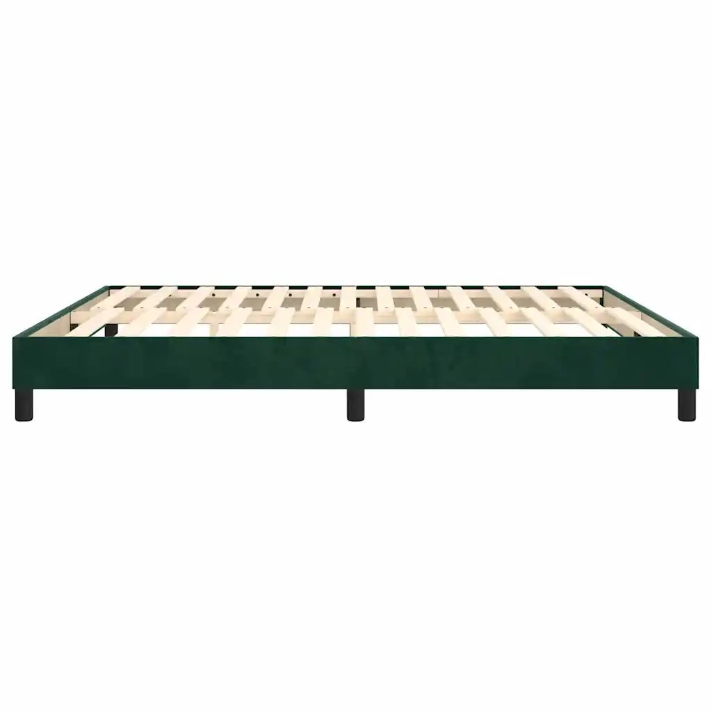 Giroletto a Molle Verde Scuro 180x200 cm in Velluto
