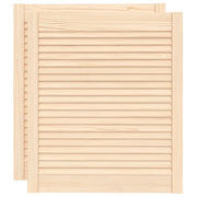 Ante con Design a Lamelle 2 pz 69x59,4 cm in Legno di Pino CFW2945958