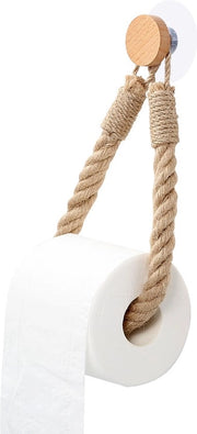 Supporto per il Papel WC in Juta Senza Forare - Supporto per il Papel WC Appeso - Supporto per il Papel WC Autoadesivo - Supporto per il Papel WC - Supporto per il Papel WC in Juta