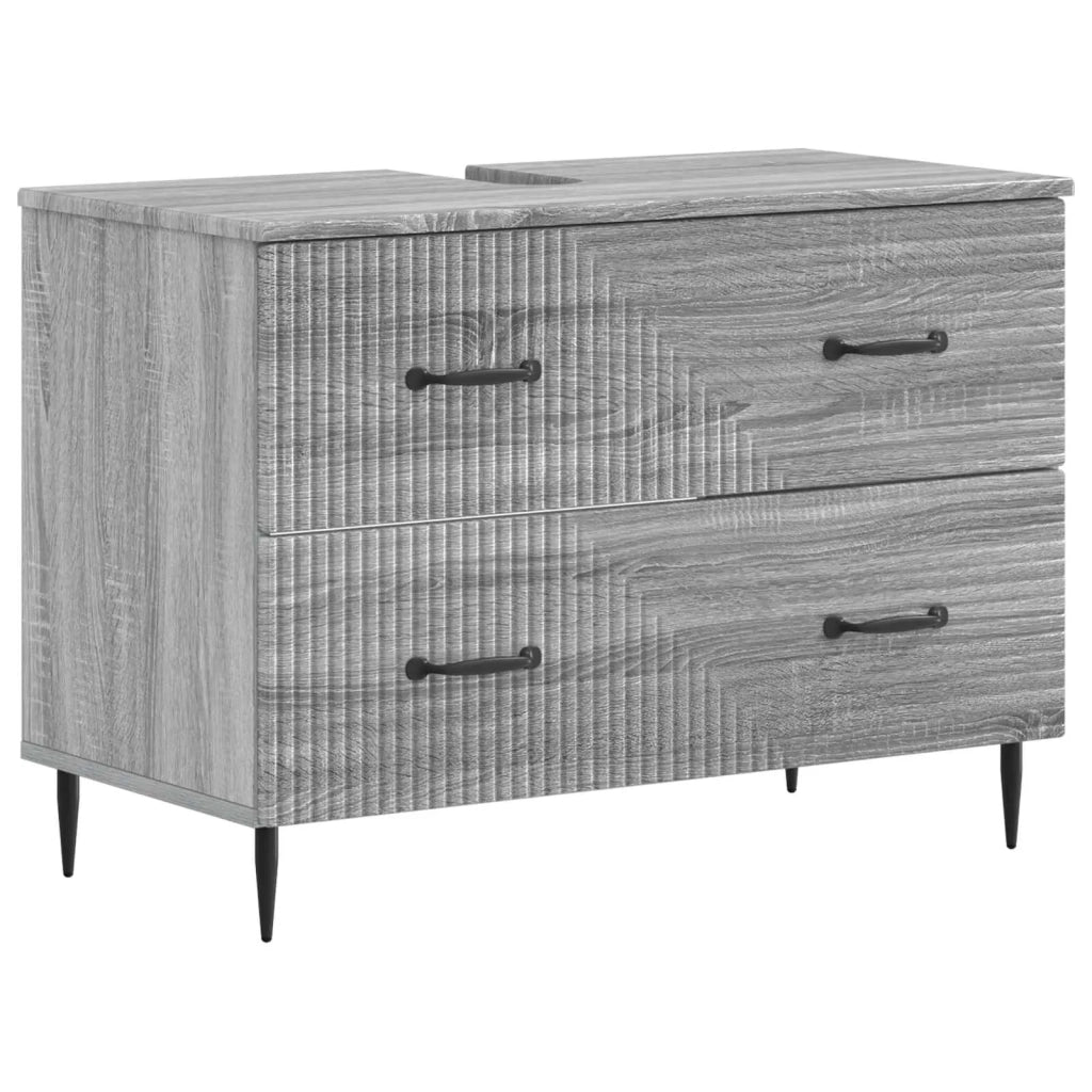 Set di Armadi da Bagno da 2 Pezzi HAARLEM Sonoma grigio 3417537