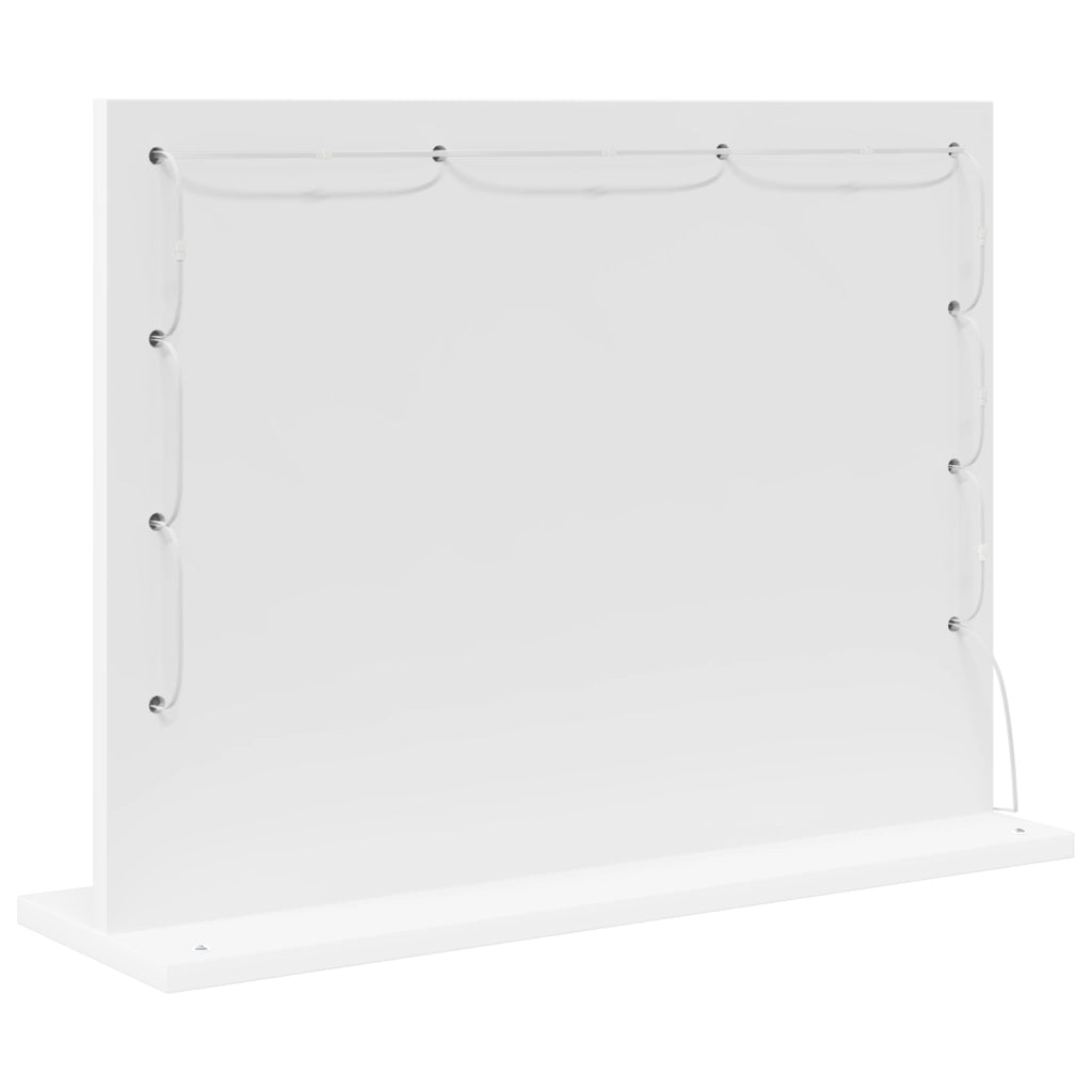 Specchio da Toeletta con Luci LED Bianco 60x45x18 cm