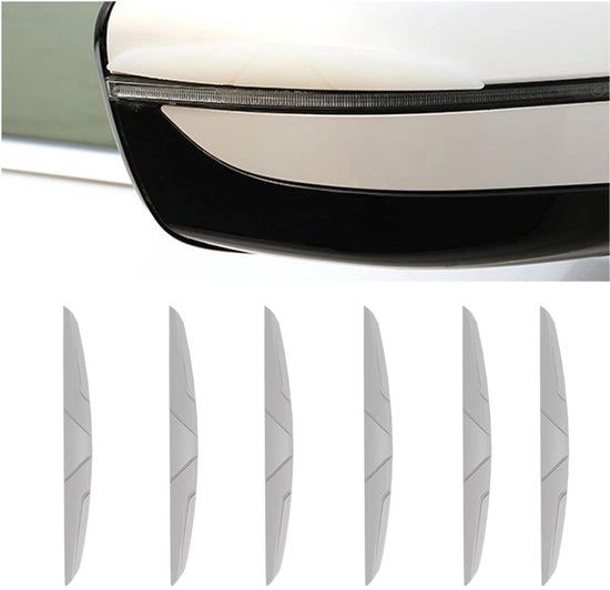 Protezione Bumper Universale - Strisce di Protezione Porta in Silicone - Protezione da Graffi - 6 Pezzi - Nero - Materiale Sostenibile - Protezione da Graffi Porta