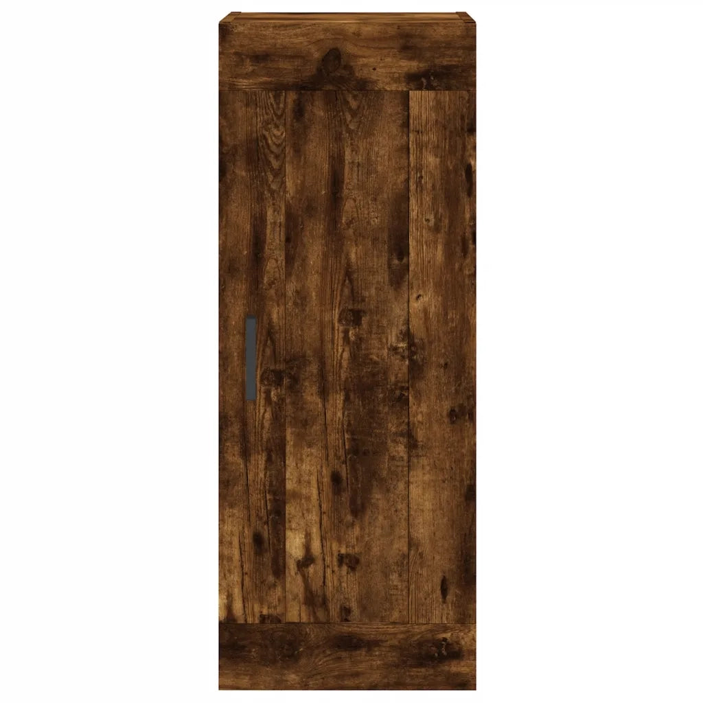 Mobile a Parete Rovere Fumo 34,5x34x90 cm in Legno Multistrato 830505