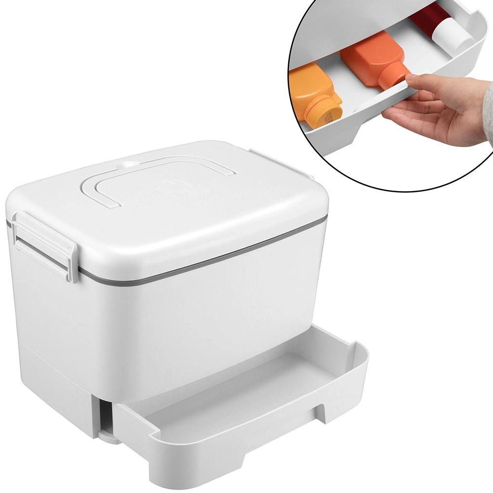 Organizer Scatola Medica per Medicinali Portaoggetti Portatile Pronto Soccorso