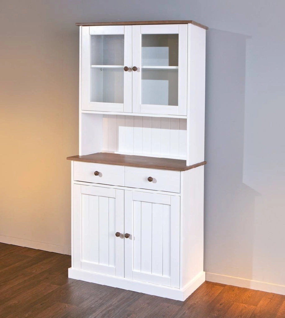 Madia Pattada, Credenza 2 Cassetti, 90x45x190h cm Bianco
