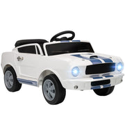 Auto elettrica per bambini 12V ¨C zephmum ¨C Bianco con telecomando 2.4GHz