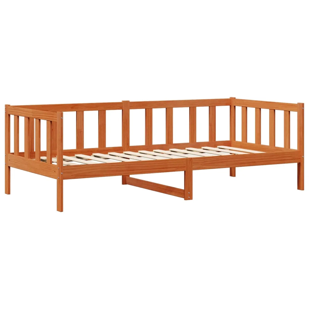 Set di Letto per il Giorno 2 pcs Marrone cerato Pino massello 3422768