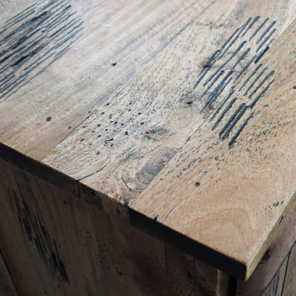 Porta tv per soggiorno Industrial in Legno cm 80x45x60 - RICK