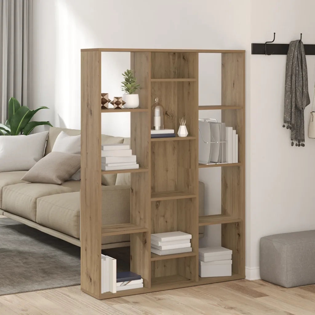 Libreria/Divisorio Rovere Artigianale 100x24x140 cm Truciolato 855843