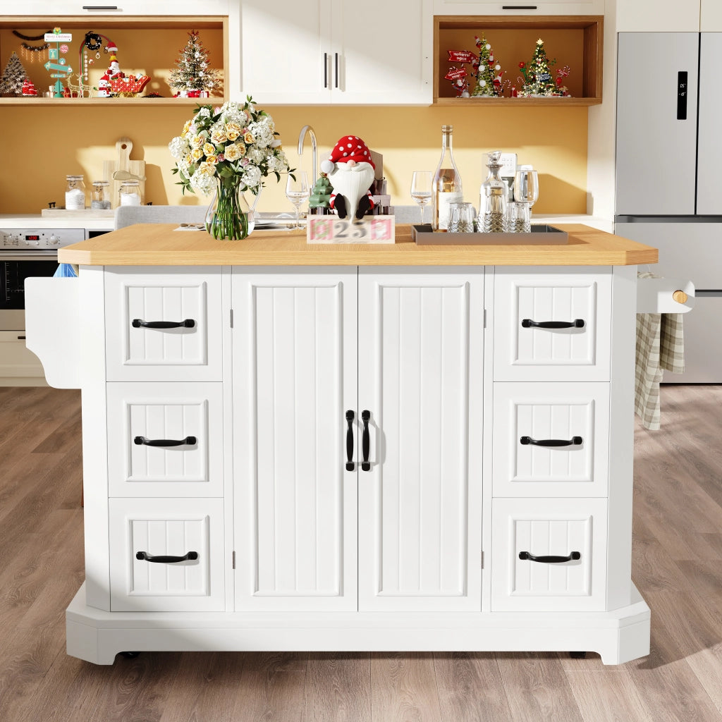 ISOLA DA CUCINA MOBILE 120x45x91 cm MDF Bianco