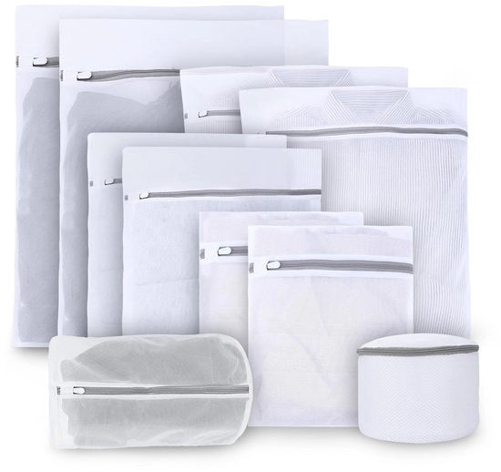 Wasschetti delicati con riti, 10 pezzi per lavatrice, ideale per stoffe delicate, intimo, calze, reggiseni, giacche, lenzuola