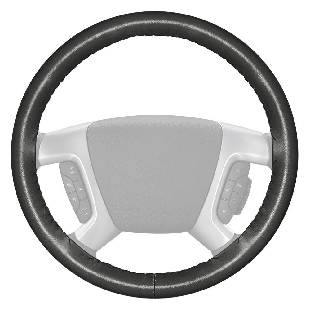 Trade Shop - Coprivolante Con Presa Comfort Per Volante Auto Nero In Gomma Diametro 38 Cm -