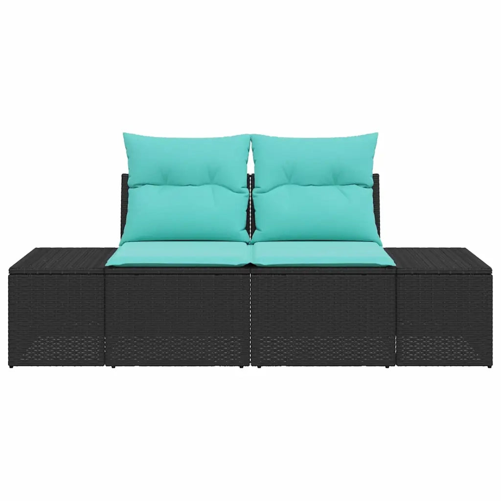 Divano da giardino con cuscino 184 x 62 x 69 cm polyrattan 42006800