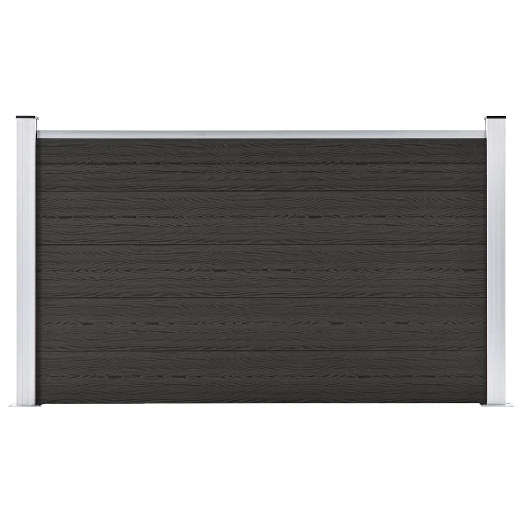 Pannello di Recinzione in WPC 180x105 cm Nero cod mxl 19152