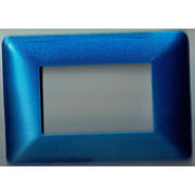 Trade Shop - Placchette Placche In Abs Per Serie Matix Bticino Compatibile 3 4 6 Moduli Color - Blu Metallizzato -6 Fori     -