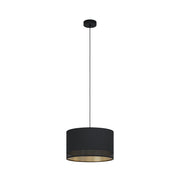 Lampadario Moderno Esteperra 1 Luce Acciaio Nero