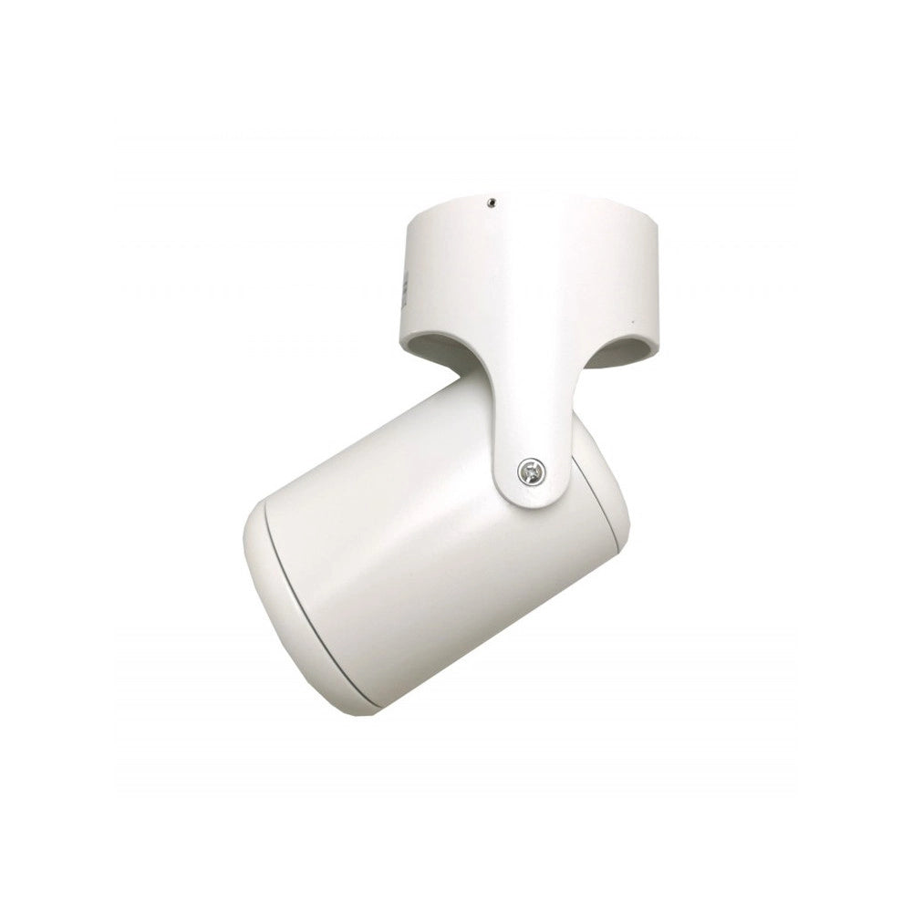 Trade Shop - Faretto Orientabile Track Spotlight 15w Bianco Supporto Muro Soffitto Luce 6000k 86135 -