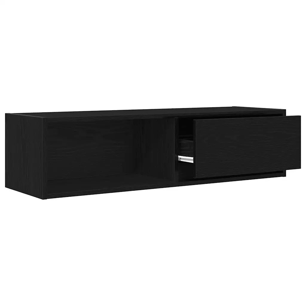 Mobili TV 2 pz Rovere Nero 100x31x25,5 cm in Legno Multistrato 861475