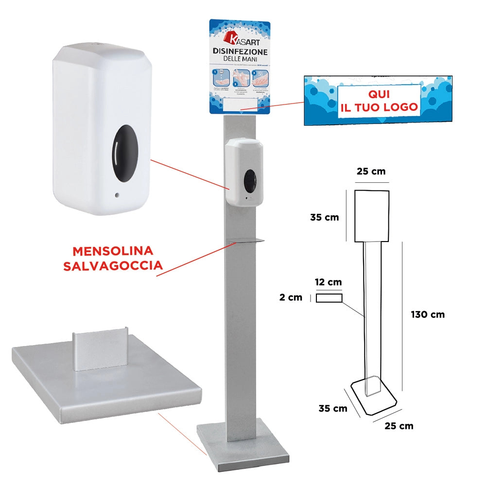 PIANTANA CON DISPENSER AUTOMATICO dispenser 1000 ml  - KASART
