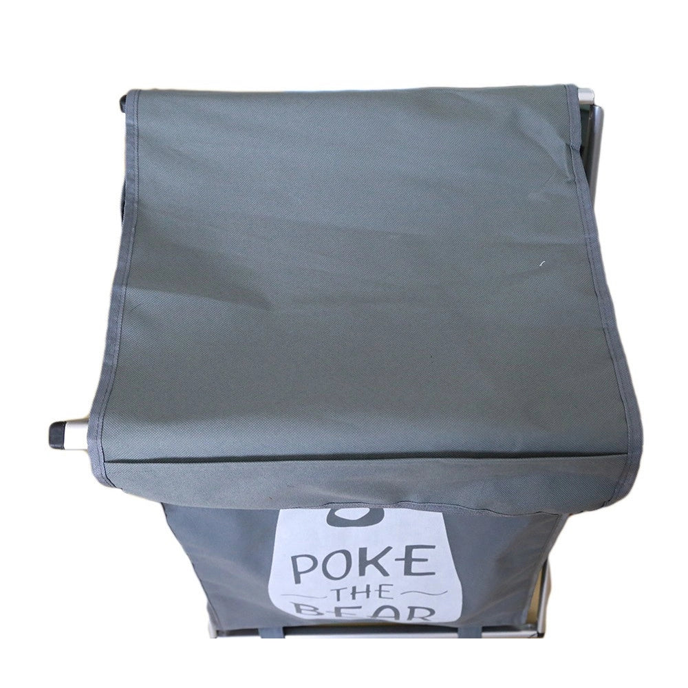 Trade Shop - Cesto Porta Biancheria In Tessuto Bagno Lavanderia Porta Pieghevole 65 X 39 X 31 Cm -