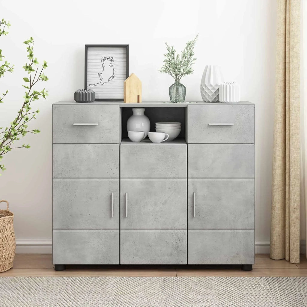 Armadio in Legno Grigio cemento 88,5 x 30,5 x 73 cm 880284